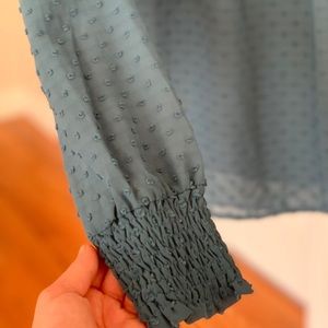 High neck blouse with embellishments